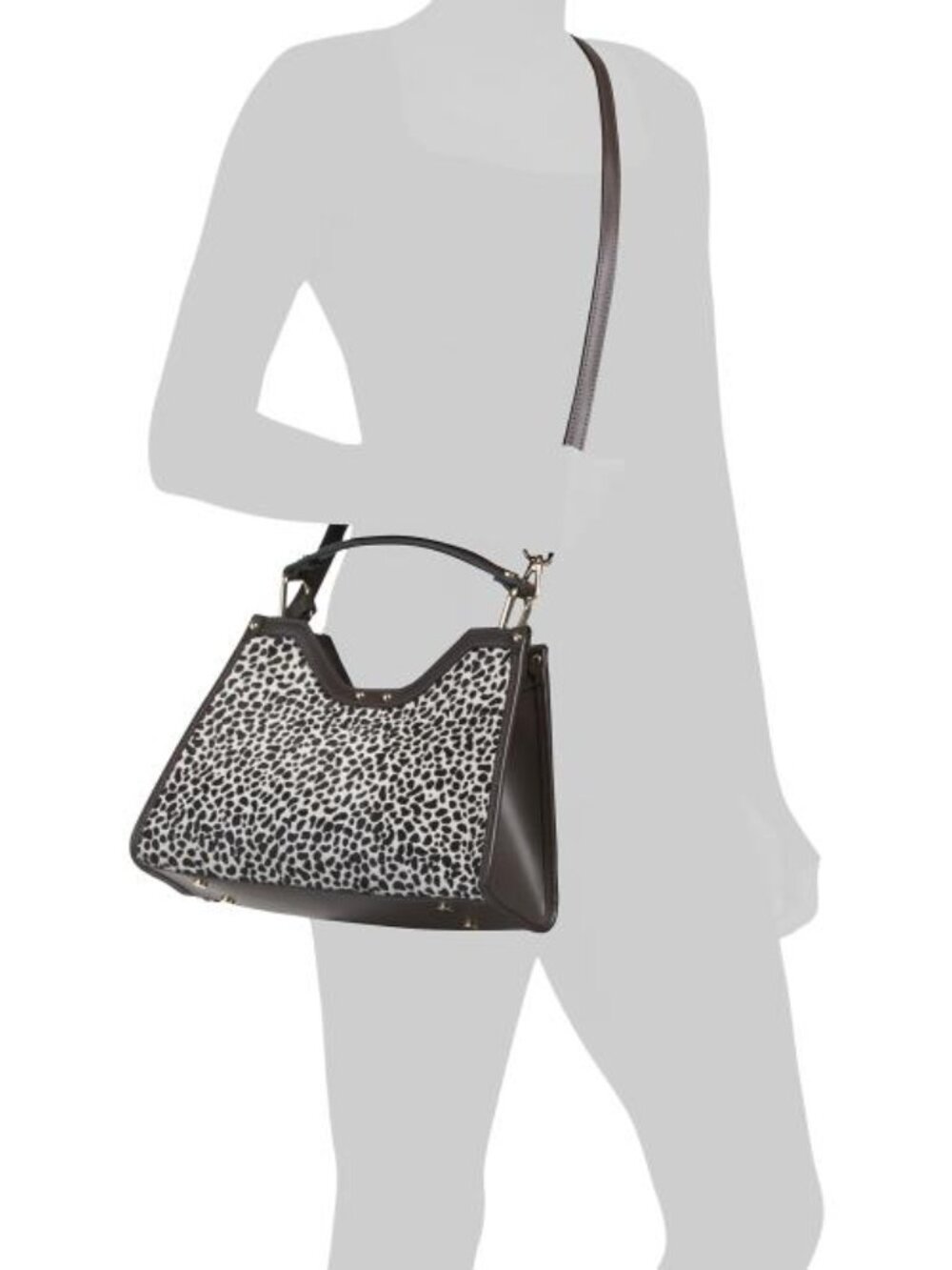 CHEVAL Made In Italy Leather Structured Satchel - Picture 5 of 5